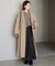 souple wool ダブルフェイスロングコート