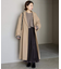 souple wool ダブルフェイスロングコート