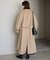 souple wool ダブルフェイスロングコート