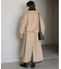 souple wool ダブルフェイスロングコート