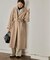 souple wool ダブルフェイスロングコート