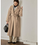 souple wool ダブルフェイスロングコート