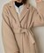 souple wool ダブルフェイスロングコート