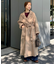 souple wool ダブルフェイスロングコート
