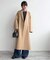souple wool ダブルフェイスロングコート