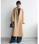 souple wool ダブルフェイスロングコート