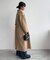 souple wool ダブルフェイスロングコート