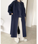 souple wool ダブルフェイスロングコート