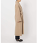souple wool ダブルフェイスロングコート