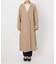 souple wool ダブルフェイスロングコート