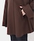 《ストール付き》SUPER140 ダブルフェイスノーカラーコート・ストール