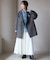 souple wool ダブルフェイスミドルコート