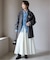 souple wool ダブルフェイスミドルコート