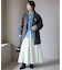 souple wool ダブルフェイスミドルコート