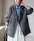 souple wool ダブルフェイスミドルコート