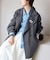 souple wool ダブルフェイスミドルコート