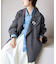 souple wool ダブルフェイスミドルコート
