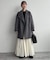 souple wool ダブルフェイスミドルコート