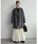 souple wool ダブルフェイスミドルコート
