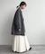 souple wool ダブルフェイスミドルコート