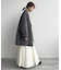 souple wool ダブルフェイスミドルコート