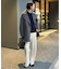 souple wool ダブルフェイスミドルコート