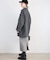 souple wool ダブルフェイスミドルコート