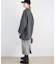 souple wool ダブルフェイスミドルコート