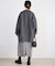 souple wool ダブルフェイスミドルコート