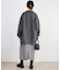 souple wool ダブルフェイスミドルコート