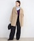 souple wool ダブルフェイスミドルコート