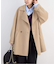 souple wool ダブルフェイスミドルコート