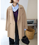 souple wool ダブルフェイスミドルコート