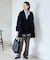 souple wool ダブルフェイスミドルコート