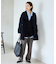 souple wool ダブルフェイスミドルコート