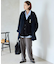souple wool ダブルフェイスミドルコート