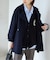 souple wool ダブルフェイスミドルコート