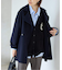 souple wool ダブルフェイスミドルコート