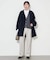 souple wool ダブルフェイスミドルコート