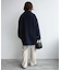 souple wool ダブルフェイスミドルコート