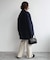 souple wool ダブルフェイスミドルコート