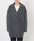 souple wool ダブルフェイスミドルコート