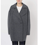 souple wool ダブルフェイスミドルコート