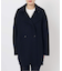 souple wool ダブルフェイスミドルコート