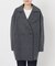 souple wool ダブルフェイスミドルコート