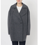 souple wool ダブルフェイスミドルコート