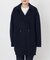 souple wool ダブルフェイスミドルコート