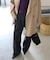 《4サイズ展開》LEDENIM BLUR TUCK TROUSERデニム