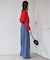 《4サイズ展開》LEDENIM BLUR TUCK TROUSERデニム