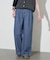 《4サイズ展開》LEDENIM BLUR TUCK TROUSERデニム